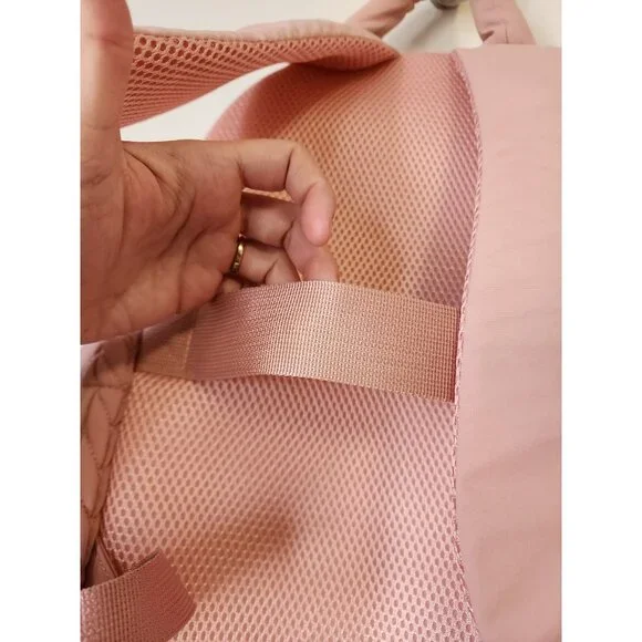 Bagsmart blush pink puffer braided 14" lightweight backpack - Picture 7 of 7